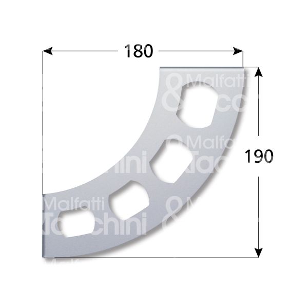 M&t 900 14932 reggimensola boomerang plastica bianco confezione pz 2 portata cp kg 30