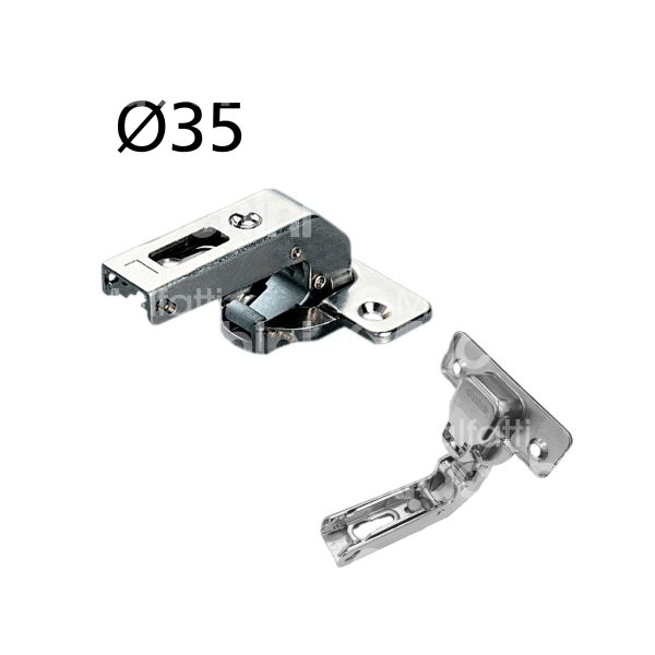 M&t 900 18095 cerniera per mobili salice c2abn99 acciaio nichelato apertura 94 gradi Ø mm 35 chiusura con molla base compatibile b2s3b99b6