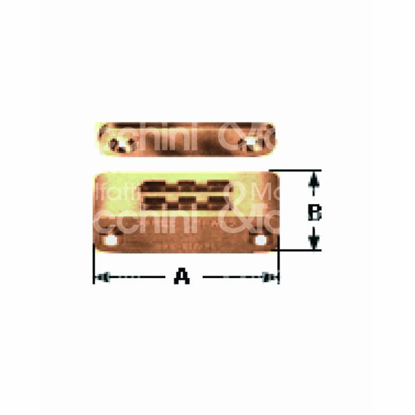 M&t 900 22379 cricchetto magnetico per mobili art. uc 20 bianco attrazione kg 14 l mm 74 h mm 16 p mm 22