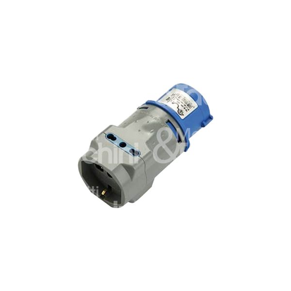 M&t 900 88881 adattatore industriale/civile art. 8203 blu spina 2p + t / presa 2p + t - 16 a - 250v - ip 20