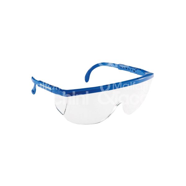 M&t 920 31011 occhiali protezione santa cruz materiale policarbonato lenti trasparenti montatura blu