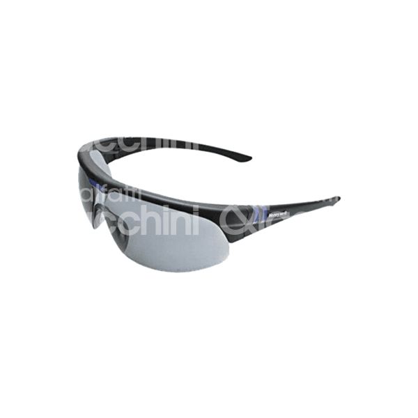 M&t 920 31013 occhiali protezione millenia materiale nylon lenti grigie montatura nera