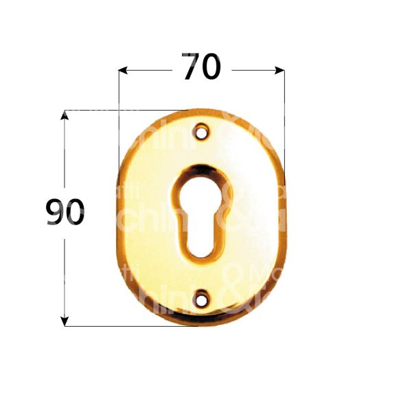 M&t 935 04208 mostrina foro sagomato cromo satinato mm 70 x 90