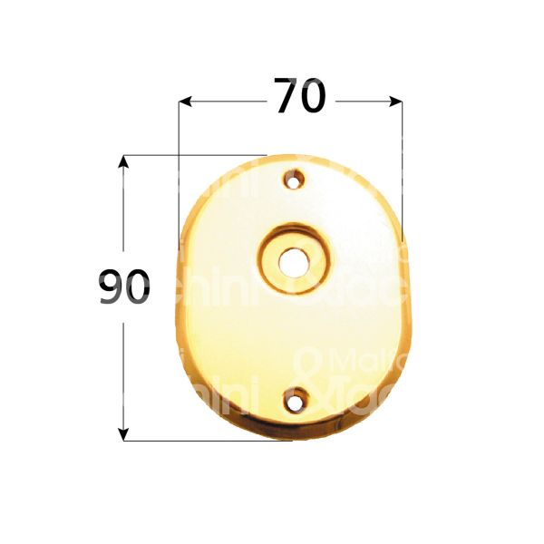 M&t 935 04219 mostrina foro codolo cromo lucido mm 70 x 90