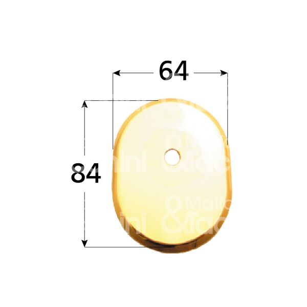 M&t 935 04243 mostrina foro codolo cromo lucido mm 64 x 84 Ø 85