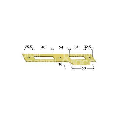 Agb b005900503 incontro per 592 con aletta bordo quadro ottonata