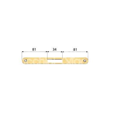 Agb b010002406 serratura patent centro bordo tondo nichelato