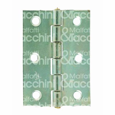 Aldeghi 838044 cerniera a libro perno fisso art. 838 sezione 1/2 larga acciaio lucido pollici 1 3/4 l mm 37 - h mm 44