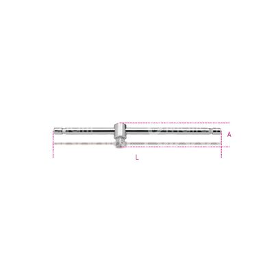 Beta 009200854 leva a t scorrevole art. 920/42 pollici maschio 1/2 pollici - l mm 305