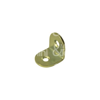 Sipa 16600 lastrina angolo 2 fori art. 122 acciaio ottonato Ø fori mm 4 l mm 17 x 17 h mm 15 spessore mm 1,5