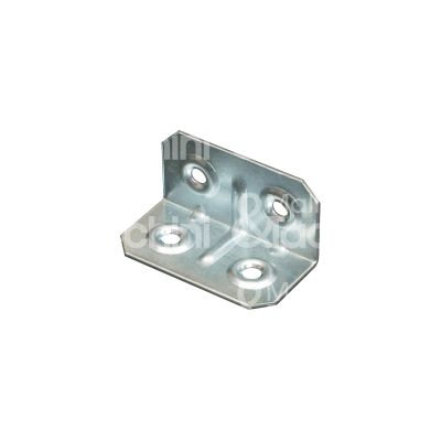 Sipa 16625 lastrina piegata 4 fori art. 120 acciaio zincato Ø fori mm 4 l mm 20 x 20 h mm 40 spessore mm 1