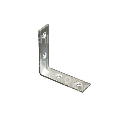 Sipa 17104 lastrina angolo 4 fori art. 5 acciaio zincato Ø fori mm 4,5 l mm 40 x 40 h mm 15 spessore mm 2