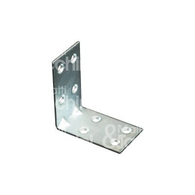 Sipa 17122 lastrina angolo art. 44 acciaio zincato Ø fori mm 4,5 l mm 40 x 40 h mm 30 spessore mm 15