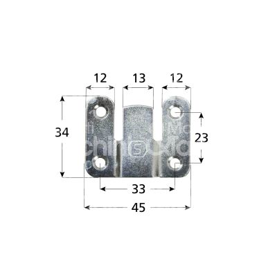 Sipa 17320 attaccaglia quadra per pensili art. 408
