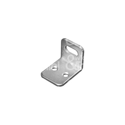 Sipa 17435 lastrina angolo con asola art. 133 acciaio zincato Ø fori mm 4 l mm 22 x 28 h mm 21 spessore mm 2