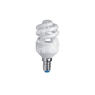Bot lighting elc20m27d lampadina tortiglione fluorescente finitura vetro opale - attacco e14 - watt 20 w resa 94 w kelvin 2700 k