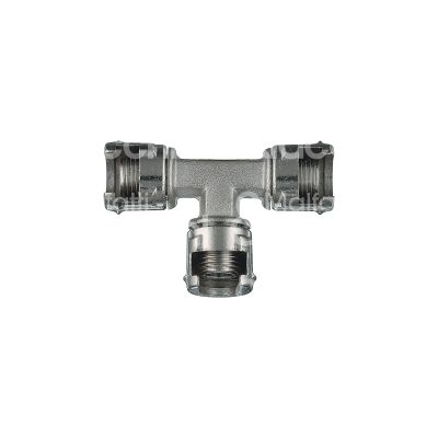 Officine meccaniche ani ah011201 raccordo a 3 dadi art. 12/b attacco baionetta l mm 50,6 materiale ottone nichelato filetto 1/4 m