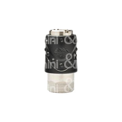 Officine meccaniche ani ah020901s rubinetto femmina art. 17/c attacco rapido l mm 50,5 materiale ottone nichelato filetto 1/4 f