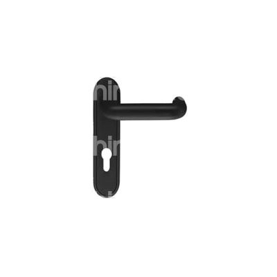 Cisa 07076260 placca con maniglia per porte tagliafuoco antipanico quadro 8÷9 int. man. 72 nero