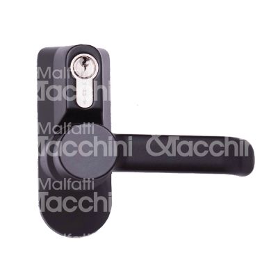 Cisa 07078360 placca con maniglia per maniglioni antipanico nero