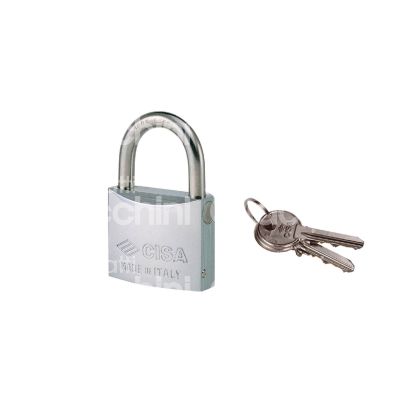 Cisa 26020600 lucchetto ad arco mm 60 chiave piatta cifratura kd
