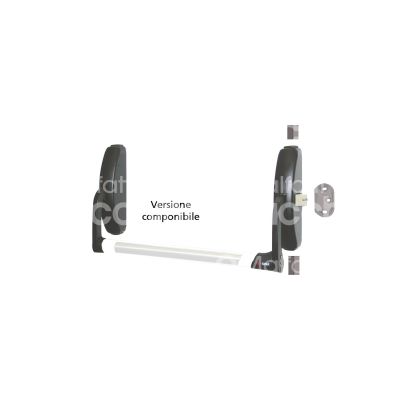 Cisa 59311100 maniglione antipanico fast push componibile prestige nero