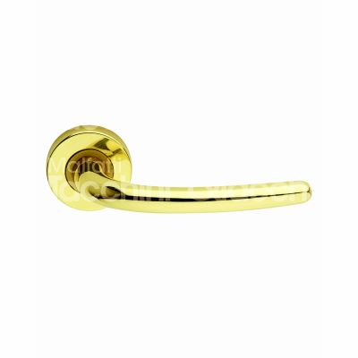 Cottali 111610001 coppia maniglia con rosetta vega zama ottone lucido verniciato foro patent quadro mm 8 Ø rosetta mm 45 con molla