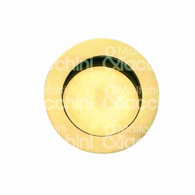 Cottali 3270130olv maniglietta incasso per mobili tonda senza foro ottone lucido verniciato Ø mm 30