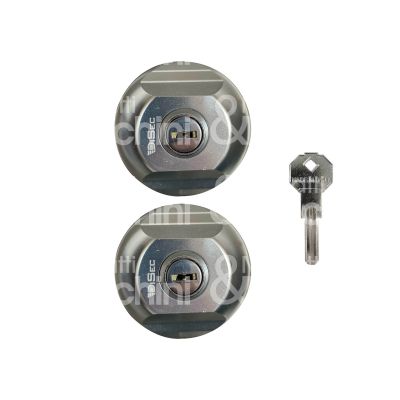 Disec rif70prff6 chiusura per furgoni kit di sicurezza mm 79,5 chiave punzonata cifratura kd