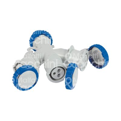 Fme fanton 73120 adattatore industriale triplo art. 73120 blu spina 2p + t / presa 2p + t - 16 a - 250v - ip 44
