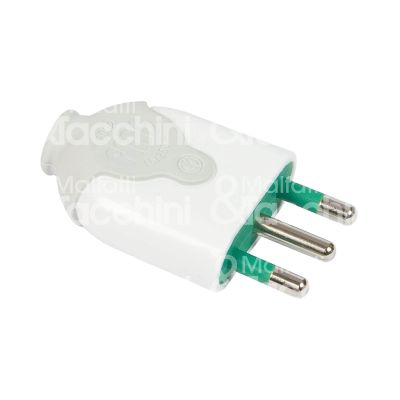Fme fanton 80010 spina civile art. 80010 bianco 2 p + t 10 a - 220v -