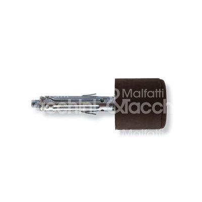 Fischer 500421 paracolpo per porta sbs 9/11 tassello metallo paracolpo in gomma nero