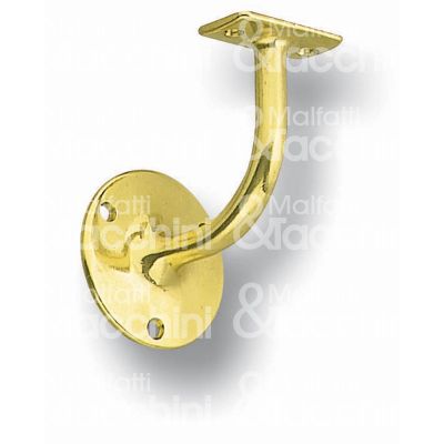 Ghidini 49235201001 supporto per corrimano art. 49235201001 sezione tondo ottone lucido verniciato Ø mm 61