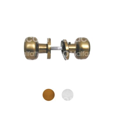 Ghidini 77486751000 pomolo accoppiato universal alluminio bronzato Ø mm 55 quadro mm 8x70 Ø rosetta mm 51