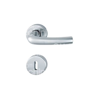Hoppe ag 12287386 coppia maniglia con rosetta tokyo alluminio argento foro patent quadro mm 8 Ø rosetta mm 52 con molla