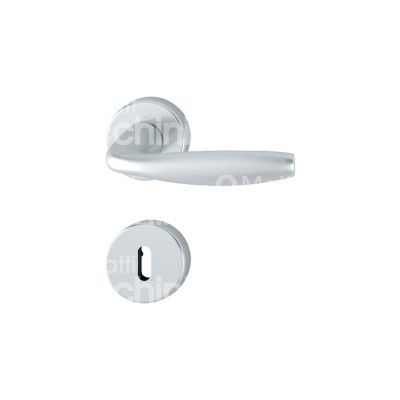 Hoppe ag 3292061 coppia maniglia con rosetta new york alluminio argento foro patent quadro mm 8 Ø rosetta mm 52 con molla