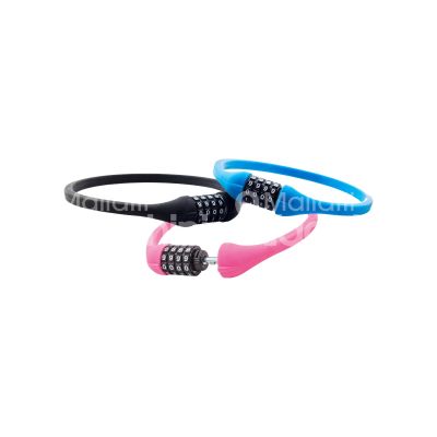 Ilsa cx4537 cavo antifurto art. cx4537 chiusura combinazione acciaio ricoperto pvc Ø mm 12 l mm 650