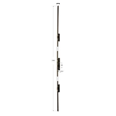 Iseo 7235512508 multipunto meccanica performa e 25 ambidestra catenaccio traslante foro sagomato frontale u 24 x 6