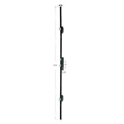 Iseo 785100250 multipunto meccanica electa e 25 ambidestra catenaccio caduta foro sagomato frontale u 24 x 6