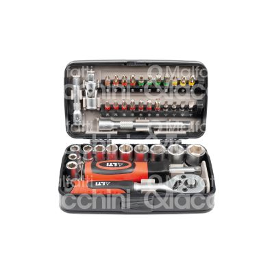Krino 66012010 set inserti, bussole e accessori con cricchetto art. 66012010 set pz 38