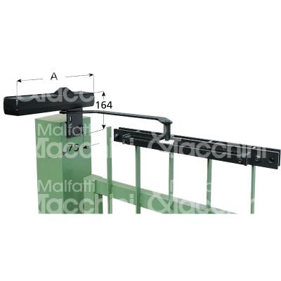 Mab 650c chiudicancello nero forza 2 senza fermo portata kg max 100
