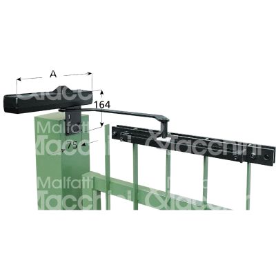 Mab 680c chiudicancello nero forza 1÷3 senza fermo portata kg max 120