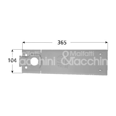 Mab ac269 piastra di copertura per 750 inox