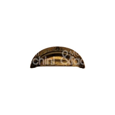 Metal group mg4234gd maniglietta incasso per mobili semitonda art. mg4234 zama ottone antico interasse mm 32 placca mm 78x32