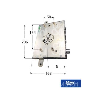 Mottura 893d57137d serratura blindata a cilindro per gardesa triplice e 90 dx 3 catenacci + scrocco int. cat. 37 sporg. 3