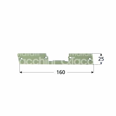 Opera 03010 frontale corto ambidestra mm 25 x 160