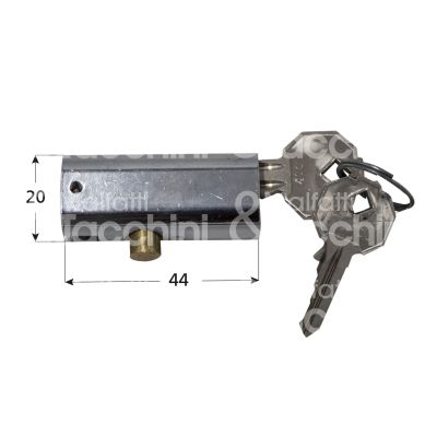 Prefer 2171 serratura per cristallo per scorrevole Ø 17 ambidestra chiave piatta kd rotazione 90° 1 estrazione cromata