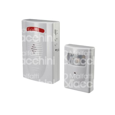 Proxe 560230 centralina allarme rilevatore di presenza comunicazione wireless per uso interno raggio azione 8 mt alimentazione 3 x aaa / 3 x c