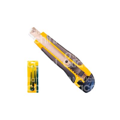 Sartex srl 01gl1 cutter autobloccante art. 01g-l1 larghezza mm 18 lama spezzare impugnatura gomma antiscivolo guidalama metallo