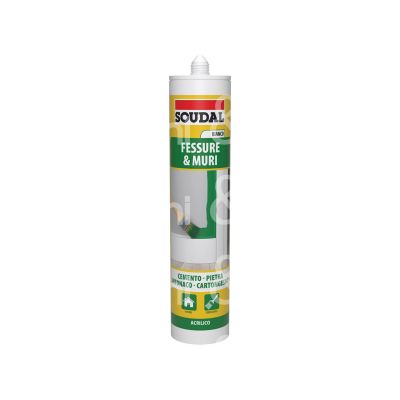 Soudal 121507 sigillante art. 121507 acrilico contenuto ml 300 colore bianco utilizzo edilizia